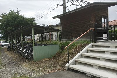 自転車置き場がありました