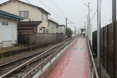 長いスロープです