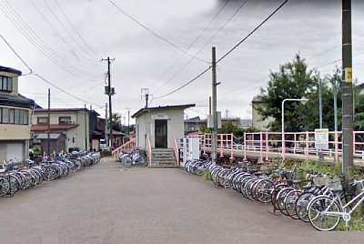 とにかく自転車が多数駐輪しています