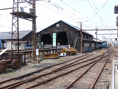 車両工場と留置線
