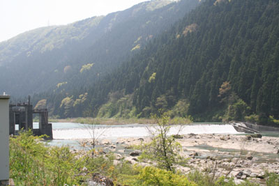 白山頭首工全景