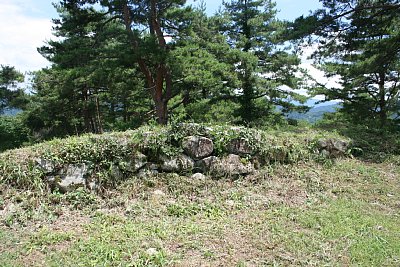 石垣が本丸を囲んでいます