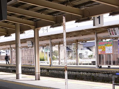 滑川駅ホーム