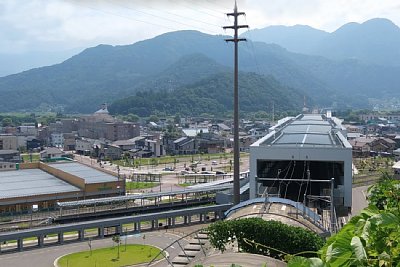 新幹線ホームと飯山線ホーム