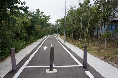三明方面への線路跡