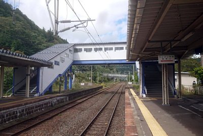 ホームと跨線橋