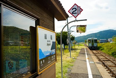 ホームと駅舎
