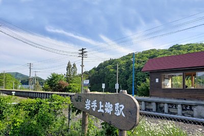 ホームと駅舎