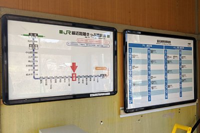 路線図と発車時刻表