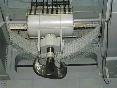 発電所の天井に取り付けられてあったクレーン