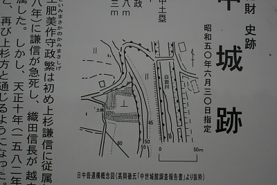 日中城縄張り図