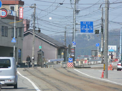 旧安野屋停留場遠景