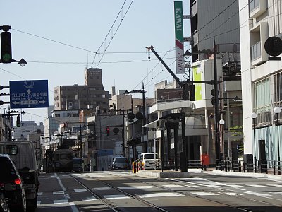 中町(西町北)停留場遠景