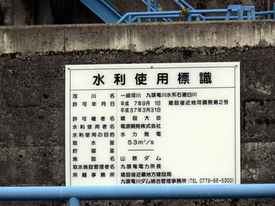 水利使用標識
