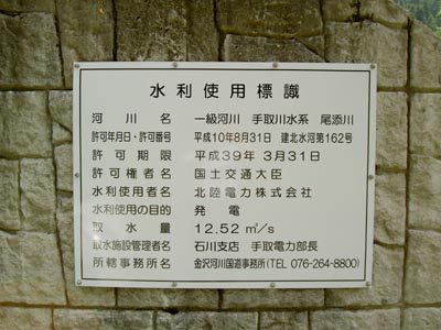 水利使用標識